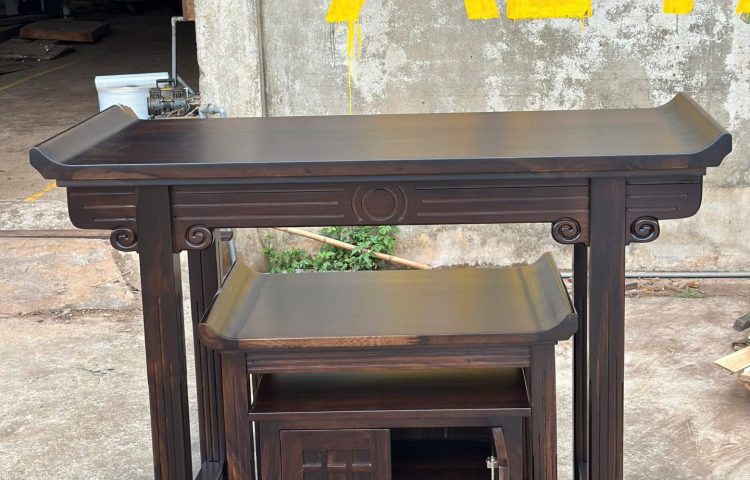 Tủ bàn thờ Tam cấp gỗ muồng đen MetaWood